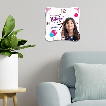 Custom Shaped Photo Clock